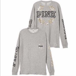 Vs Pink Campus Bling Long Sleeve